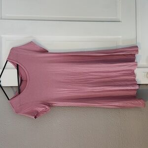 Pink flowy comfy dress (wrinkled from storage)